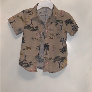 Old Navy Safari Print Shirt